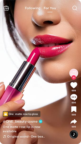 カート付きショート動画